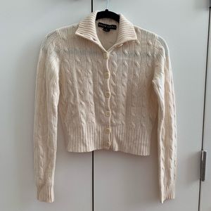 Ralph Lauren cropped cashmere sweater